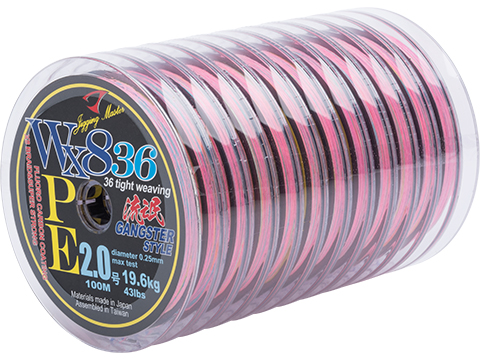 Jigging Master Gangster WX8 36 Knit Tight Weaving PE Braided Line (Size: #2 43 lbs)