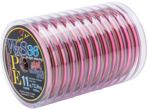 Jigging Master Gangster WX8 36 Knit Tight Weaving PE Braided Line (Size: #11 160 lbs)