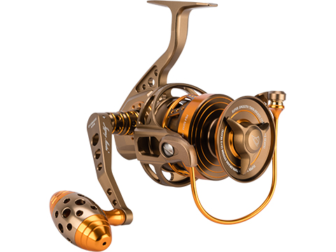 Jigging Master Monster Game Spinning Fishing Reel (Model: 8000XH-16000S / Brown-Gold)