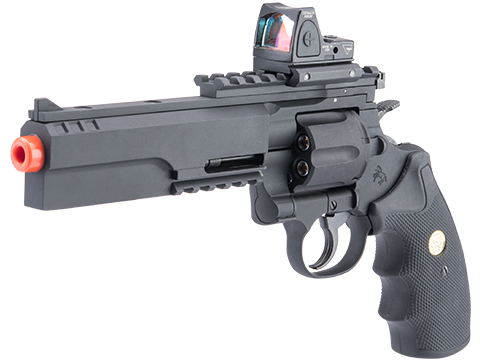 Cybergun Colt Licensed Python Evil .357 Magnum Gas Powered Airsoft Revolver (Color: Black / Diamond Grips / CO2)