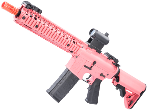 King Arms Daniel Defense Licensed MK18 Airsoft AEG Rifle (Color: Pink)
