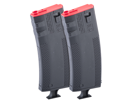 EMG Troy Industries 250rd Mid-Cap Battlemag w/ T-Grip Magazine Assist for M4/M16 Series Airsoft AEG Rifles (Color: Black / Pack of 2)