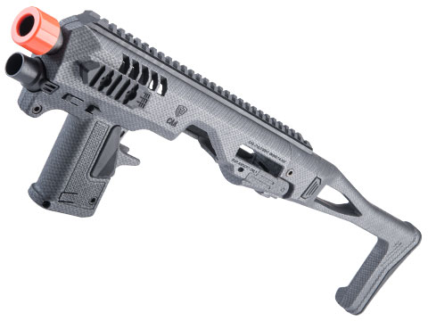 CAA Airsoft Micro Roni Pistol Carbine Conversion Kit for Elite Force GLOCK 17 and G-Series GBB Pistols (Color: Carbon Fiber)
