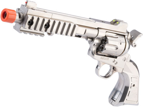 King Arms Full Metal Collector's Edition SAA .45 Devil Gas Powered Revolver (Color: Silver)