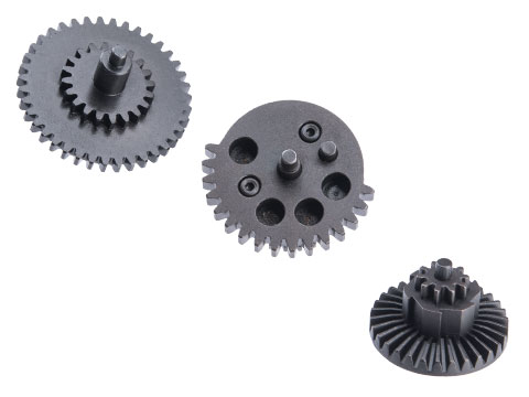 King Arms HQA Steel Flat Gear Set for Version 2/3 Airsoft AEG Gearboxes (Model: 18:1 Normal Torque)