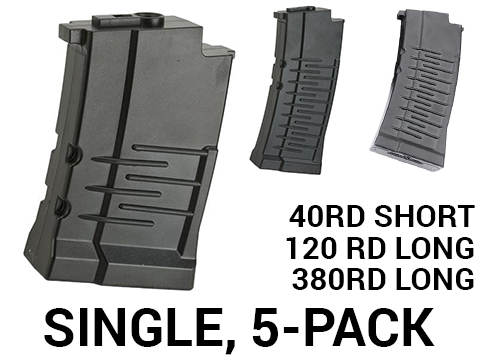 King Arms Polymer Magazine for VSS Airsoft AEG Sniper Rifles (Type: 40rd Short / 1 Pack)