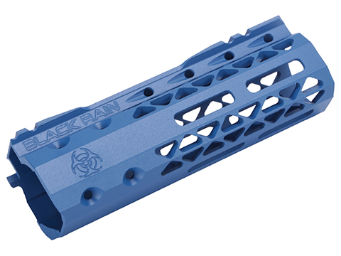 King Arms Black Rain Ordnance Slim M-LOK Handguard for M4/M16 Airsoft AEG Rifle (Model: 6 / Blue)