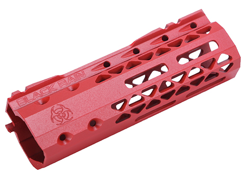 King Arms Black Rain Ordnance Slim M-LOK Handguard for M4/M16 Airsoft AEG Rifle (Model: 6 / Red)