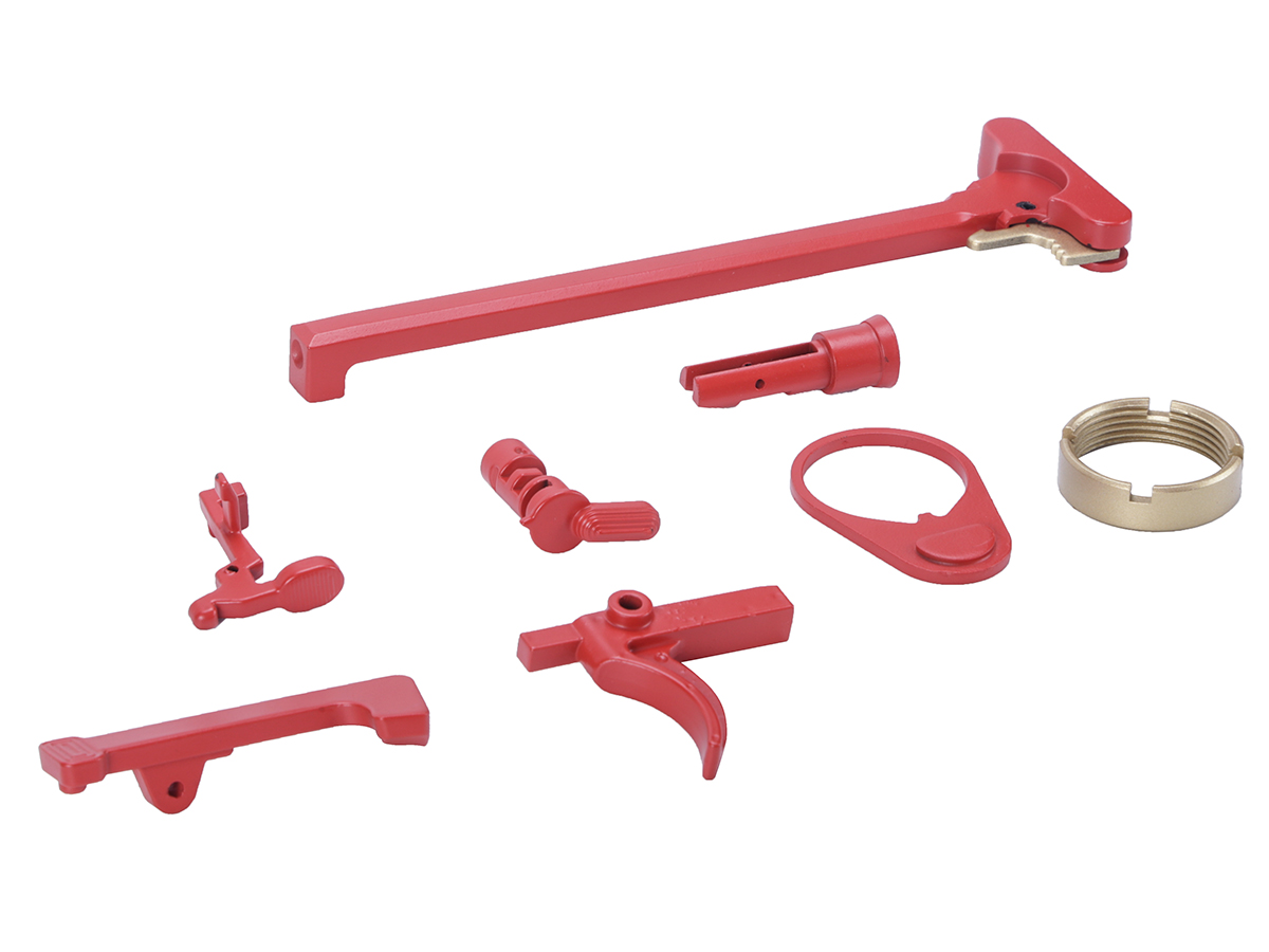 King Arms TWS 9mm Red/Gold Rifle Parts Kit for