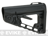 King Arms TWS Type-1 Retractable Tactical Stock for M4 Series Airsoft AEG Rifles - Black