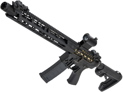 King Arms TWS M4 Ver. 2 Limited Edition Skeletonized Rifle w/ M-LOK Handguard (Color: Black / Rifle)