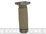 G&P CNC Aluminum Tactical Keymod Vertical Grip (Pattern: Golf Ball Pattern / Long / Sand)