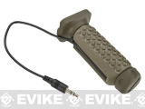 G&P Keymod Tactical Remote Switch Aluminum / Rubber Long Vertical Grip w/ Switch (Color: Sand)