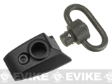 G&P CNC Aluminum Keymod Thumb Stop w/ QD Sling Swivel (Color: Black / Left Hand)