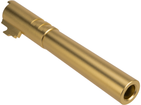 KF Airsoft CNC Aluminum Bull Style Outer Barrel for Tokyo Marui Hi-CAPA Series Gas Pistols (Color: Gold)