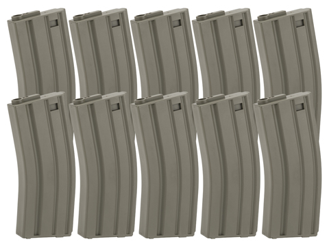 King Arms 120 Round Mid-Cap M4/M16 AEG Magazine (Color: OD Green / Box of 10)