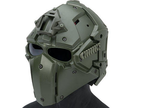 Matrix Tactical Helmet with Cooling Fan (Color: OD Green)
