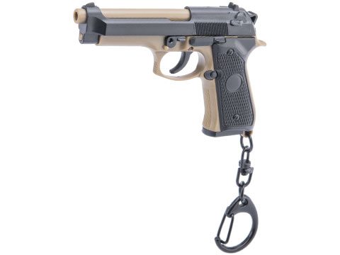 Matrix Dummy Pistol Keychain Charm (Model: M92 / Two-Tone)