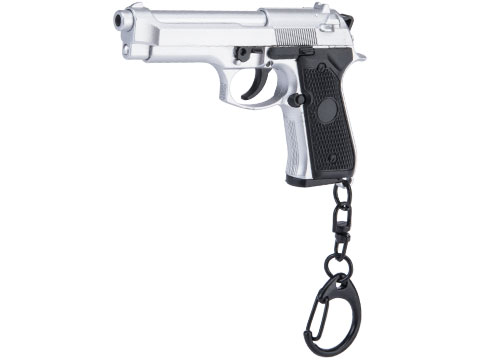 Matrix Dummy Pistol Keychain Charm (Model: M92 / Silver)