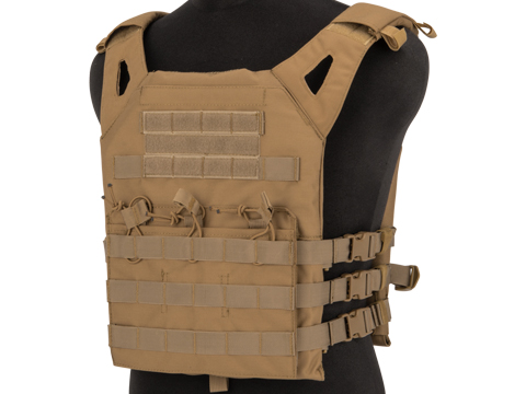 Matrix Level-1 Plate Carrier with Integrated Magazine Pouches (Color: Tan)