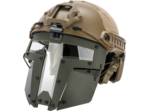 TMC SPT Windowed Face Mask for Bump Helmets (Color: OD Green)