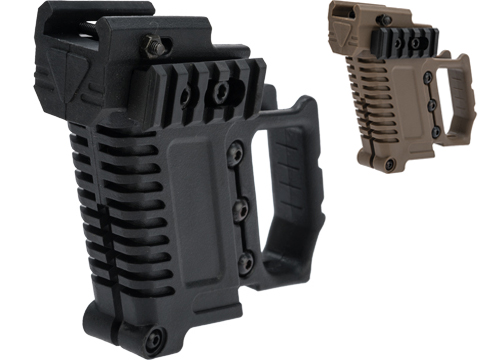 Matrix Custom Pistol Brawler Kit for Elite Force / UMAREX GLOCK Airsoft Gas Blowback Pistols (Color: Black / Grip Only)