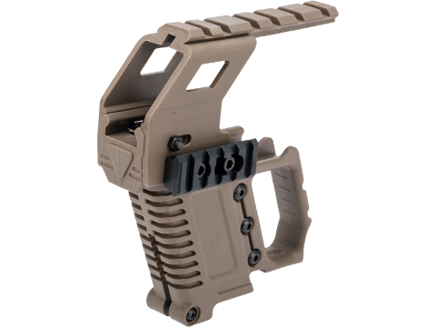 Matrix Custom Pistol Brawler Kit for Elite Force / UMAREX GLOCK Airsoft Gas Blowback Pistols (Color: Tan / Complete Kit)