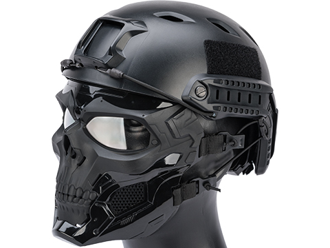 Matrix Skull Messenger Face Mask (Color: Black)