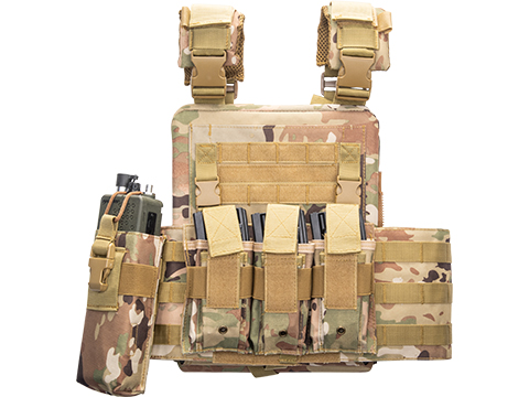 Matrix Adaptive Plate Carrier Vest w/ Cummerbund & Pouches (Color: Scorpion OCP)