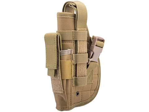 Matrix Universal MOLLE / Belt Mount Holster for Handguns pistols (Color: Tan / Left)