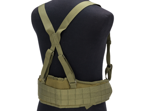 Matrix Battle Belt with Suspenders (Color: OD Green)