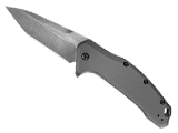 Kershaw Tanto Link Folding Knife with 3.25 Blade and Speed Assist Opening  - BlackWash Finish