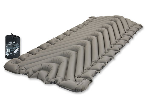 Klymit Static V Luxe Inflatable Sleeping Pad (Color: Stone Grey)