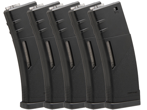 Krytac 150rd M4 Mid-Cap Magazine (Quantity: Black / 5-Pack)