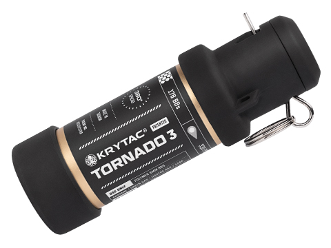 KRYTAC TORNADO 3 / Timed Reusable Green Gas Airsoft BB Grenade  GLD