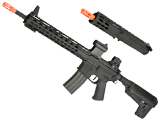 Krytac Full Metal Trident MKII SPR / PDW Upper Airsoft AEG Rifle Package (Color: Black)