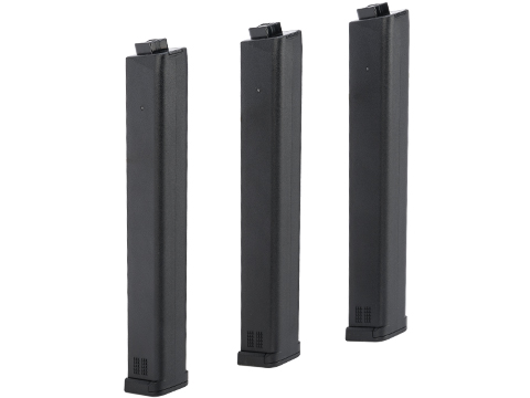 KWA 120rd Mid-Cap Magazine for QRF MOD.2 / RAINE-4 Airsoft AEG Rifles (Color: Black / Set of 3)