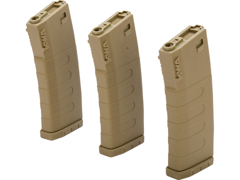 KWA K400 400rd Polymer Hi Capcity Magazine for M4 / M16 Series Airsoft AEG Rifles (Color: Tan / 3 Pack)