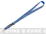Evike.com Reflective High Visibility Safety Keychain / Lanyard - Blue / Silver