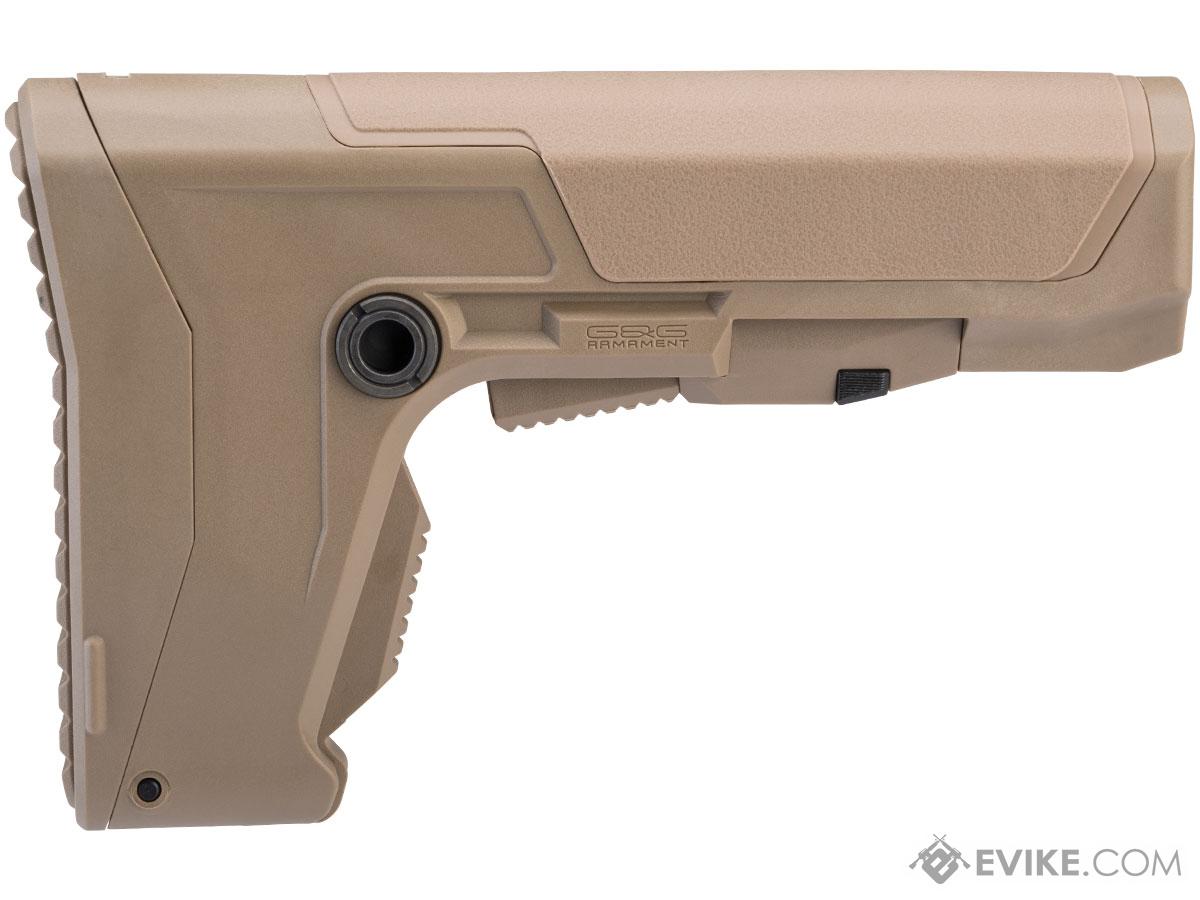 G&G GOS-V8 Adjustable Stock for M4 Airsoft AEG Rifles (Color: Tan