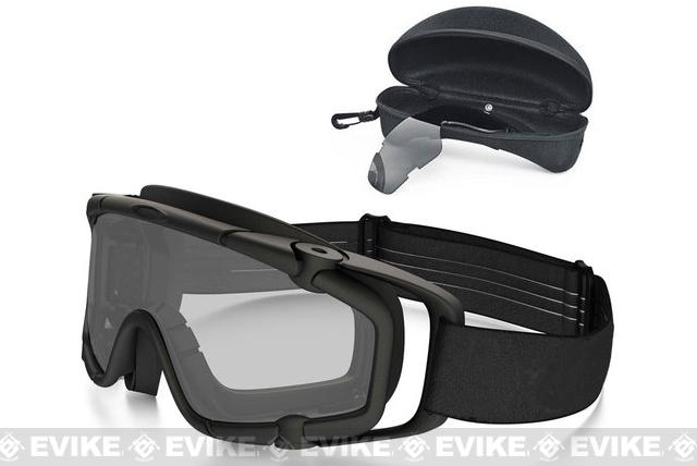 Oakley Full Seal Ballistic Goggle ARRAY - Matte Black w/ Clear & Grey Lens,  Tactical Gear/Apparel, Eye Protection & Eyewear, Goggles   Airsoft Superstore