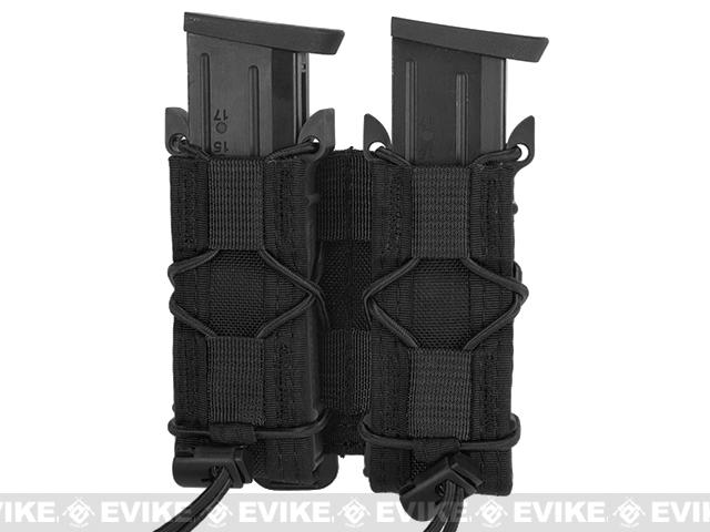 HSGI Double Pistol TACO Modular Pistol Magazine Pouch Color MOLLE Black Tactical Gear Apparel Pouches Mag Pouches Pistol Evike Airsoft Superstore