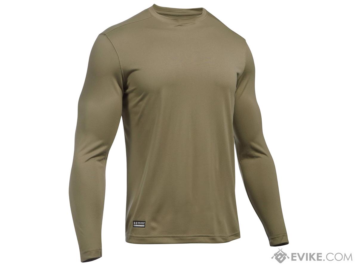 Under Armour Men's Tactical UA Tech Long Sleeve T-Shirt (Color: Federal Tan / Small)