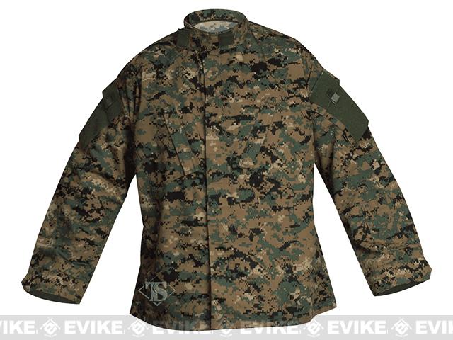 Tru-Spec Tactical Response Uniform Shirt (Color: Digital Woodland / Small-Regular)