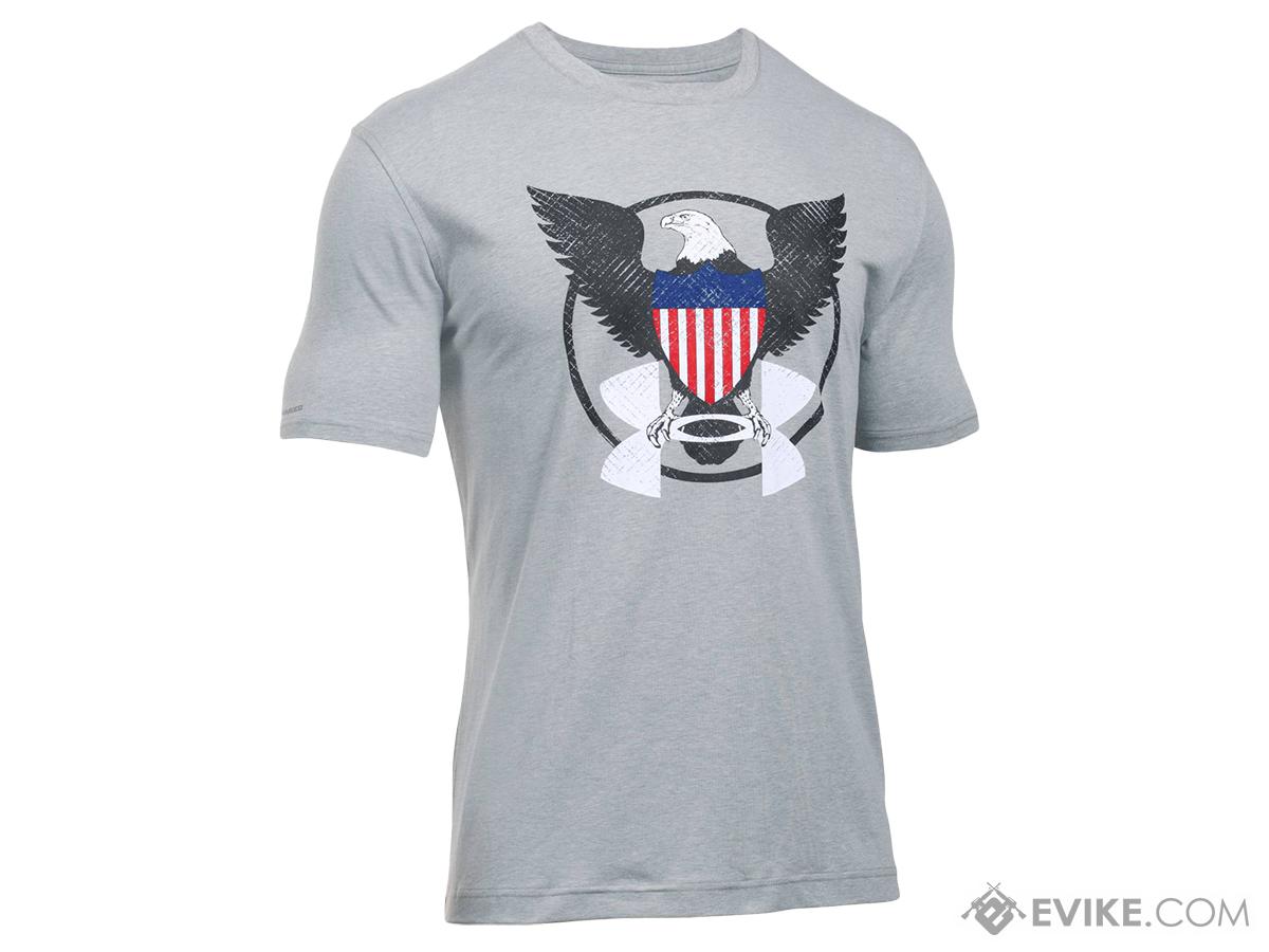 Under Armour Men's UA USA Eagle T-Shirt - Grey (Size: X-Large)