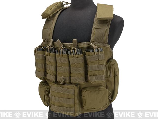 Voodoo Tactical MOLLE Tactical Chest Rig (Color: Coyote)