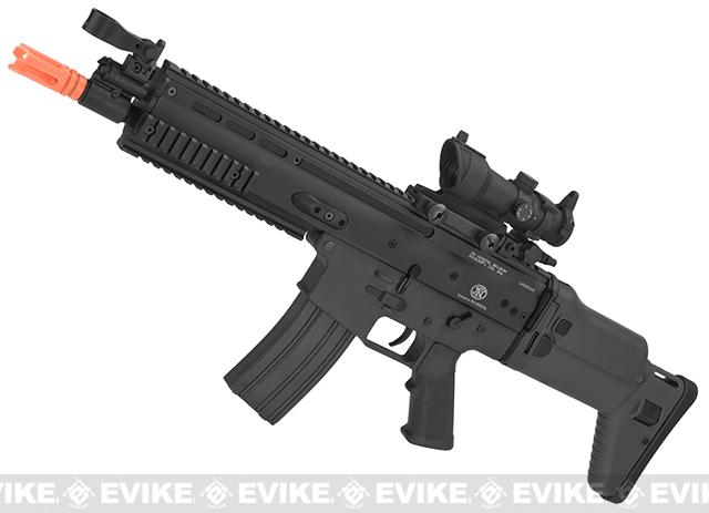 z FN Herstal Licensed SCAR-L Airsoft AEG Rifle by Softair/Cybergun - Black