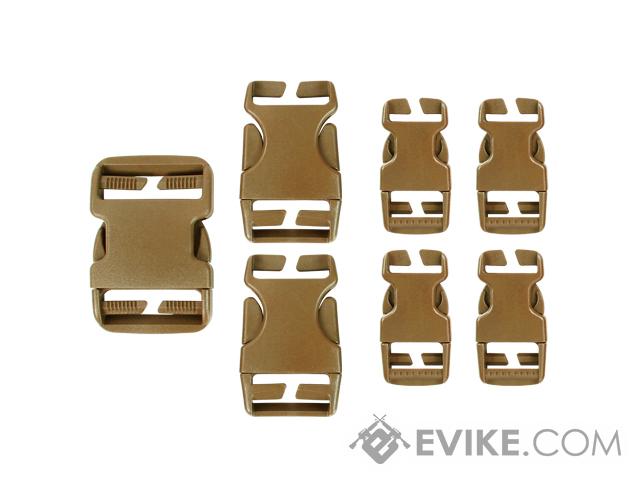 Condor Replacement Buckle Set for Vests / Plate Carriers / Harnesses / Belts (Color: Coyote Brown)