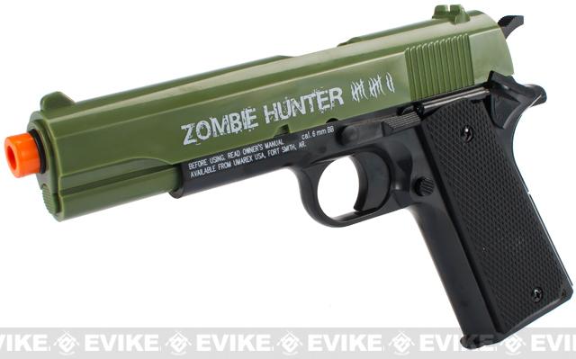 Umarex Zombie Hunter 1911 Airsoft Spring Pistol w/ Target, Airsoft Guns,  Air Spring Pistols - Evike.com Airsoft Superstore