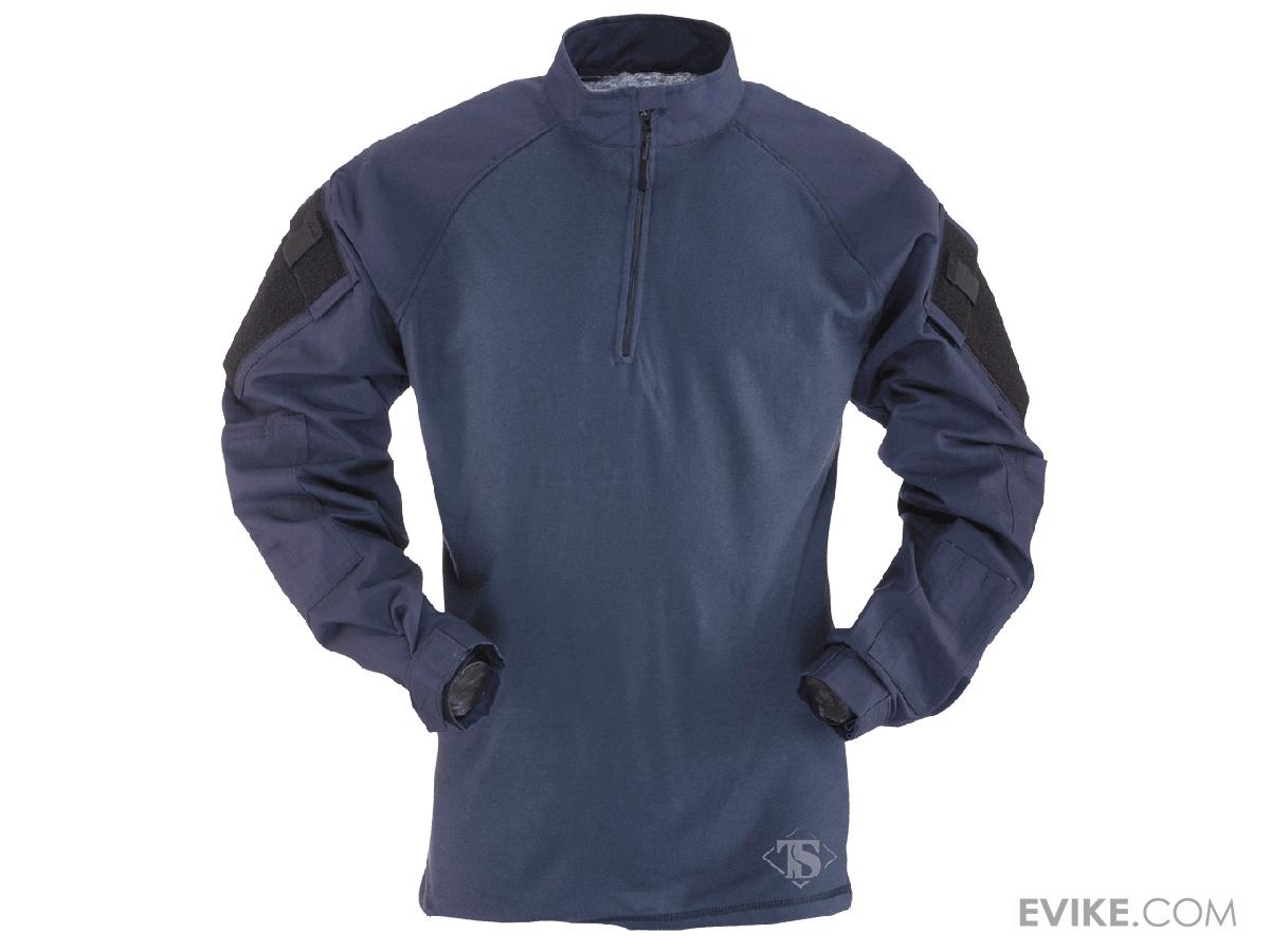 Tru-Spec Tactical Response Uniform 1/4 Zip Combat Shirt (Color: Navy / Small)